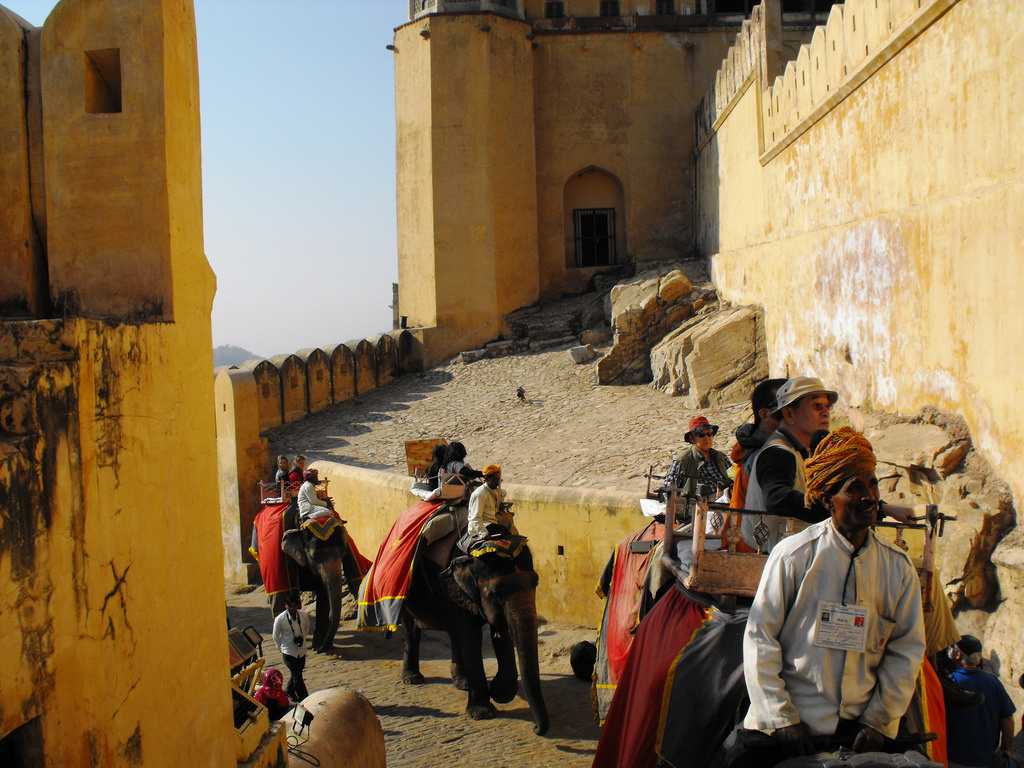 Elephant Ride at Amber Fort