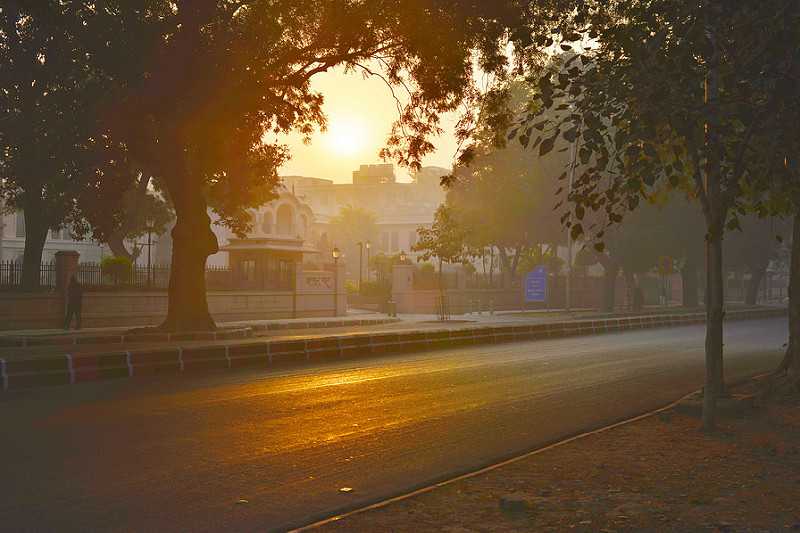 Winter morning in Delhi