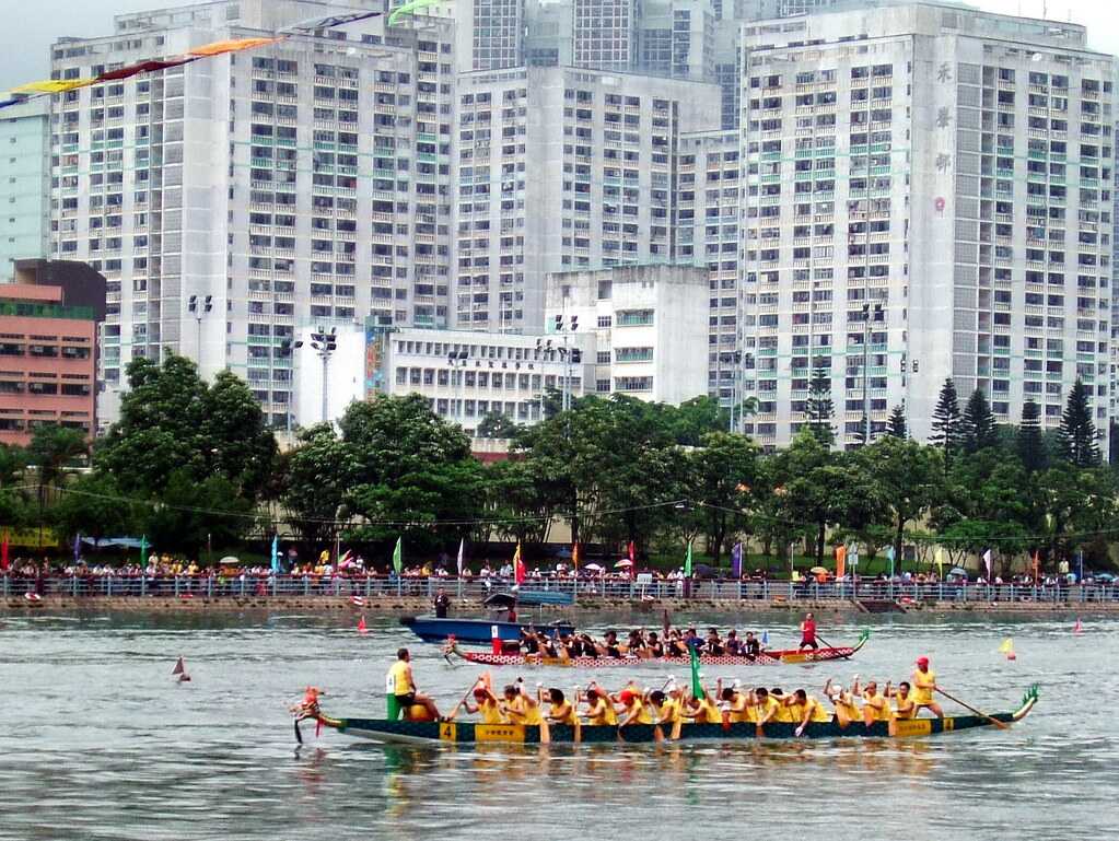 Dragon Boat Race during Hong Kong Dragon Boat Festival