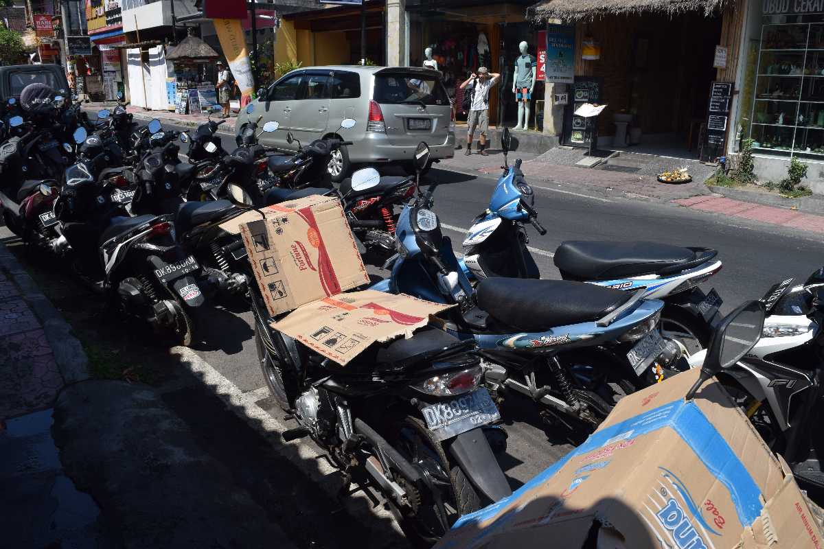 Renting a bike in Bali