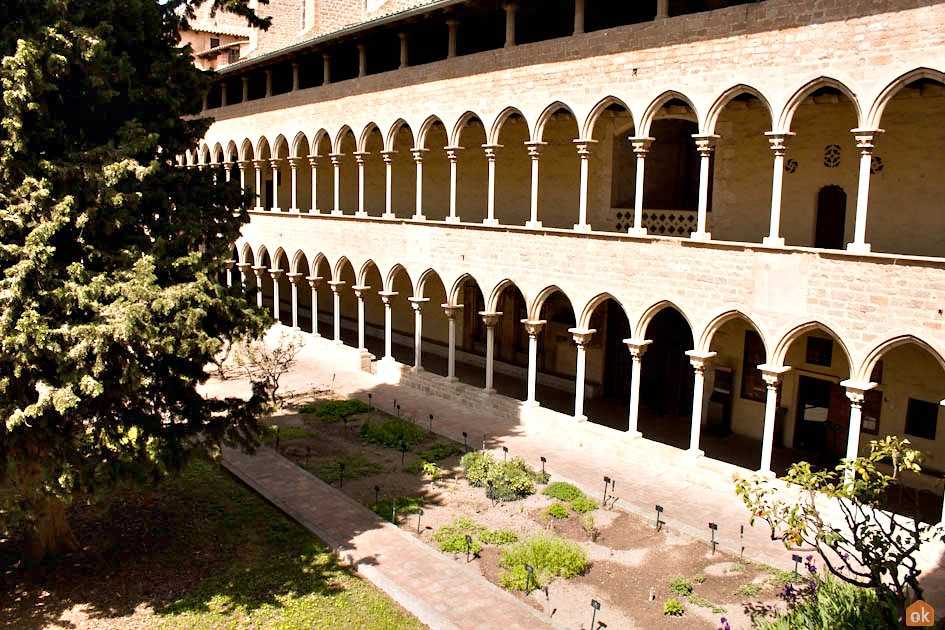 Arching Columns along the Hallways of the Monastery of Pedralbes