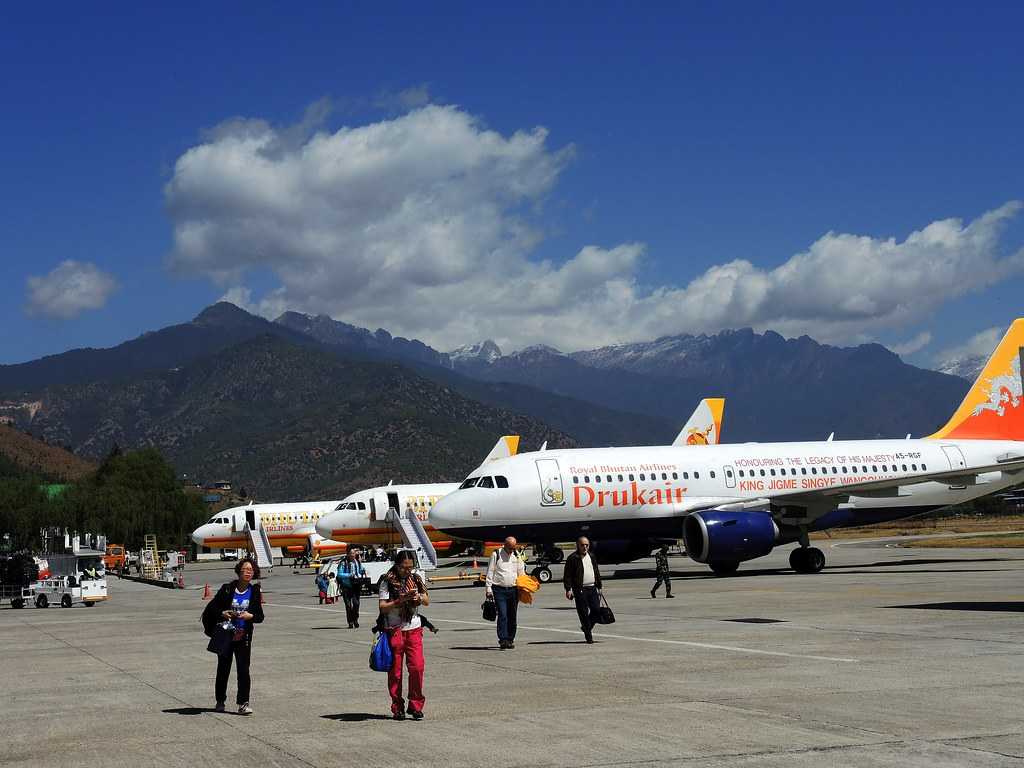 air travel to bhutan from india