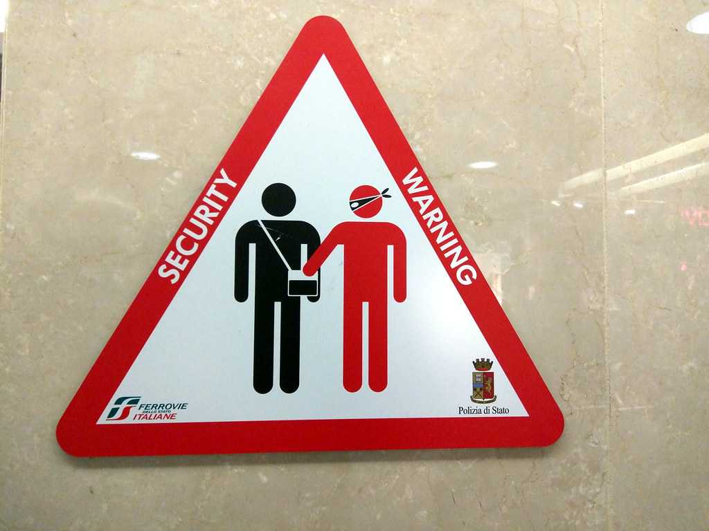 Pickpocket sign