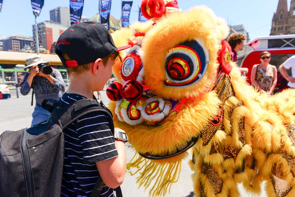 chinese new year, dragon dance