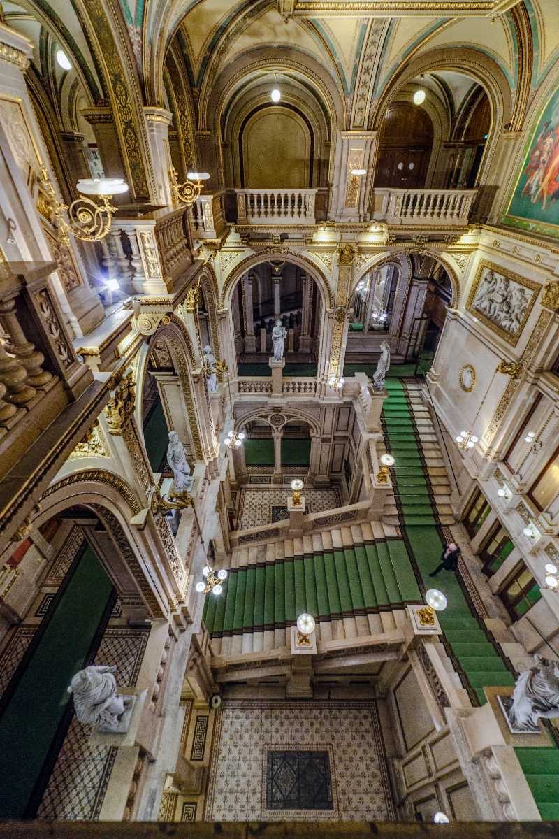 The Grand Staircase at Vienna State Opera, Vienna