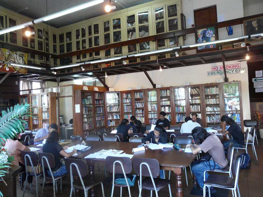 Students at the Carnegie Library