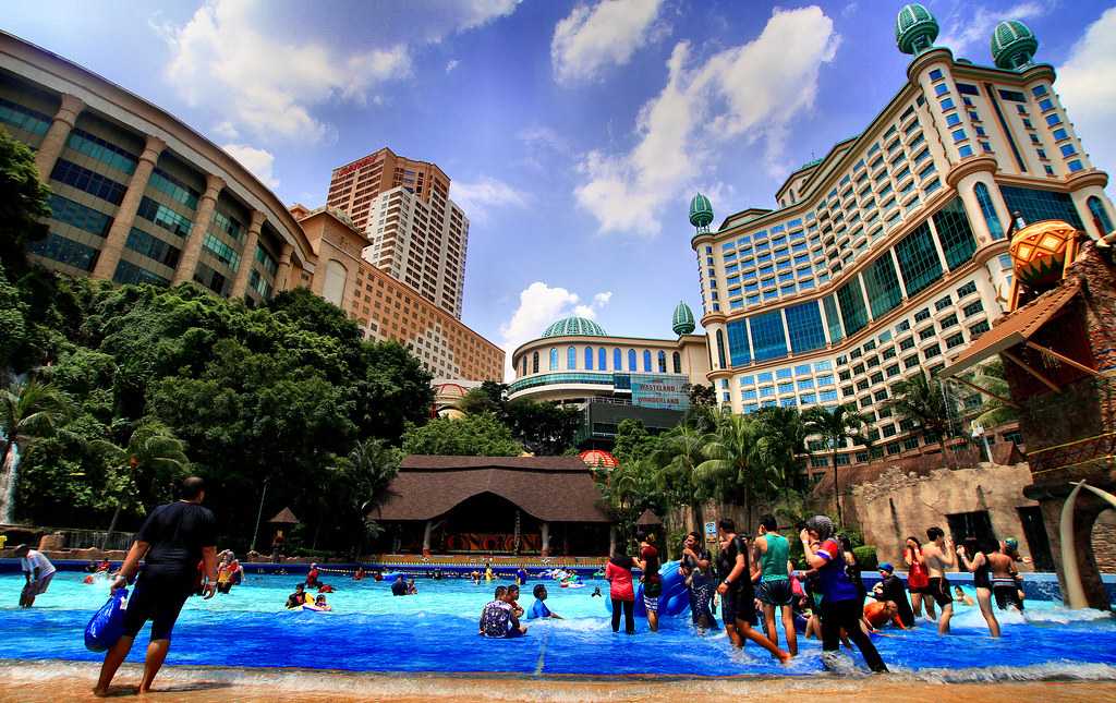 The Sunway Lagoon Theme Park in Kuala Lumpur