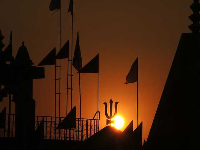 Sunset in Rishikesh