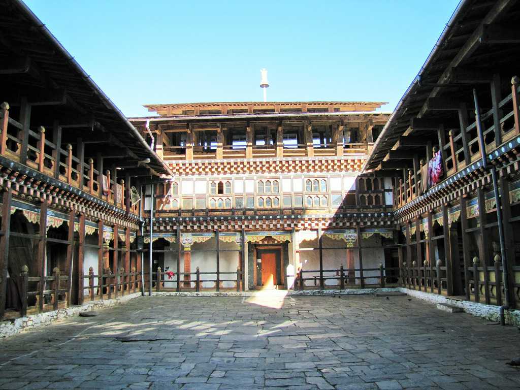 Interiors of the Jakar Dzong Bhutan