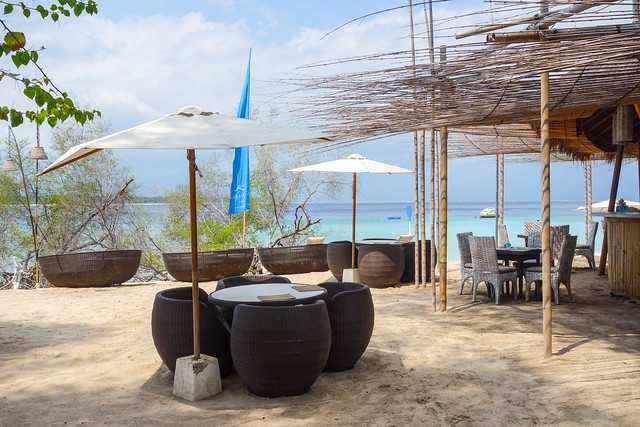 A bar on Gili Meno