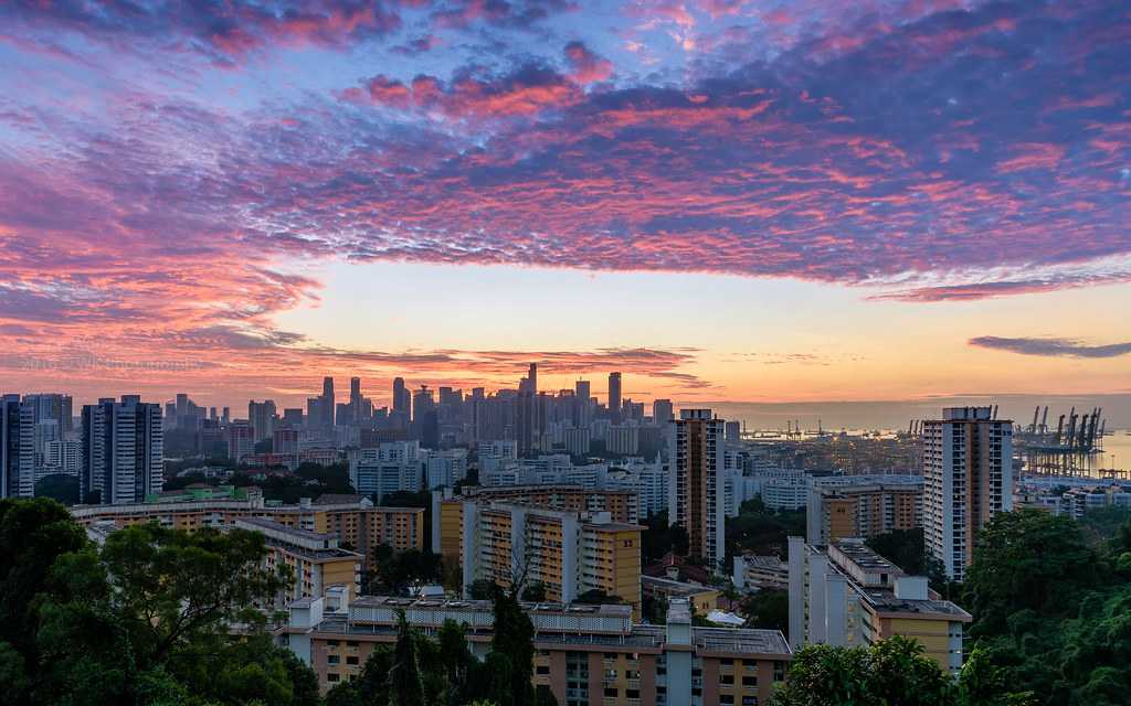 Sunrise at Mount Faber Park