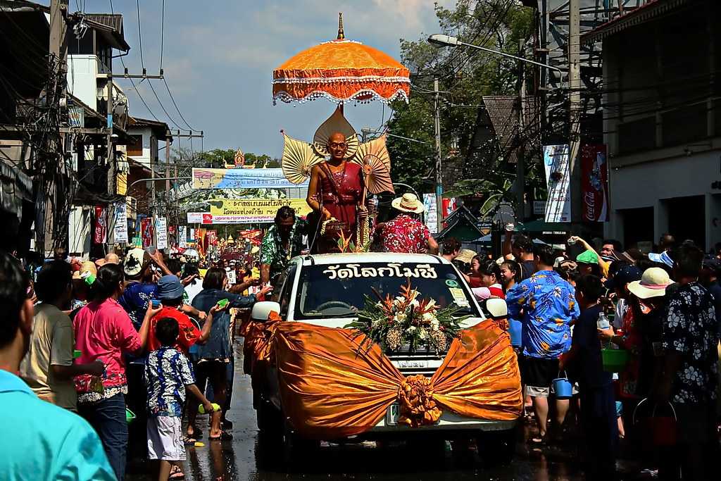 Songkran Festival Parade in Thailand