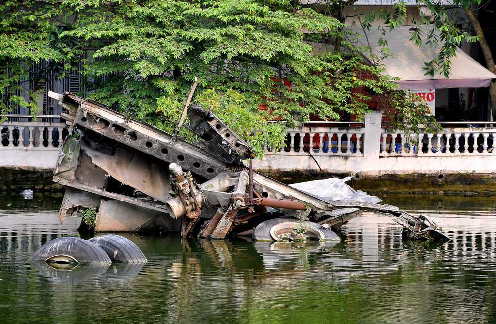 Huu Tiep Lake and the Downed B52, Hanoi, Vietnam