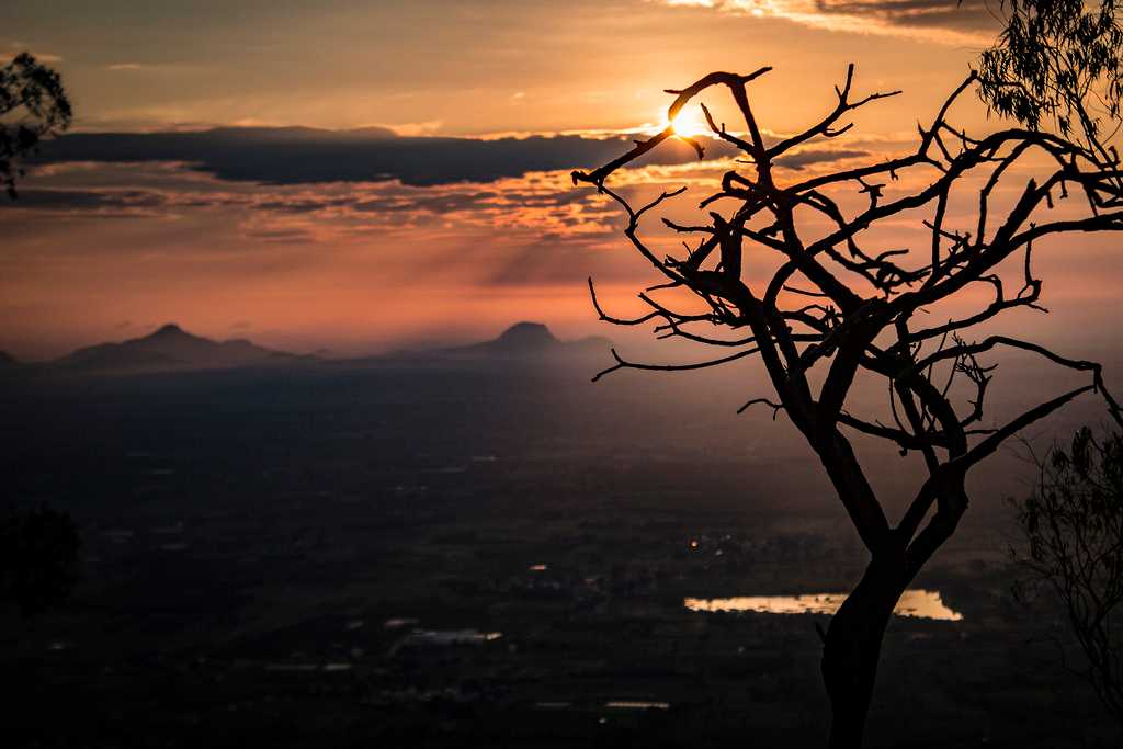 Sunset in Nandi Hills