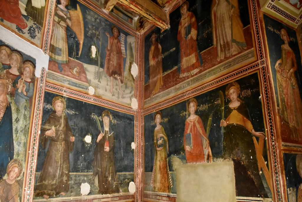 Paintings inside the Monastery of Pedralbes