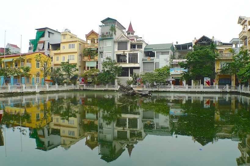 Downed B52 at Huu Tiep Lake Hanoi