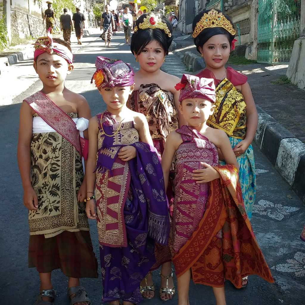 Traditional Dress of Bali worn by Children