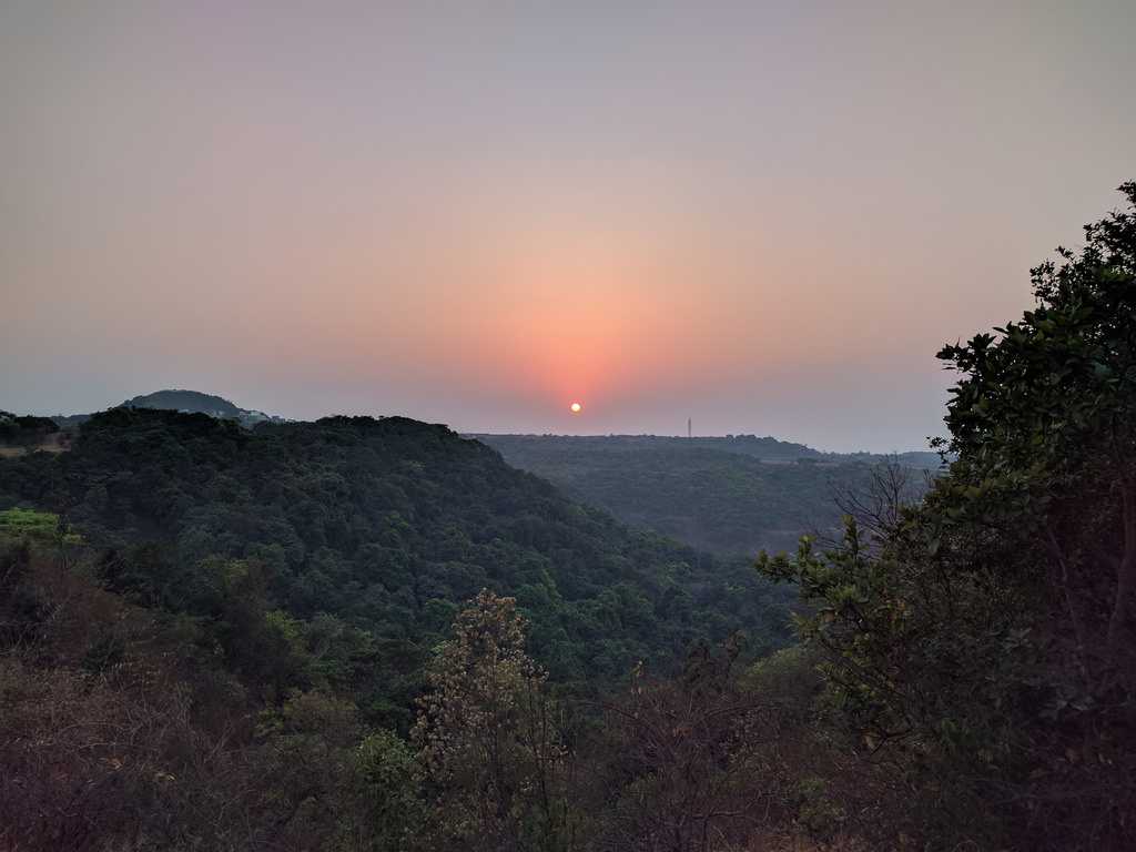 Sunset at Machaan Resort