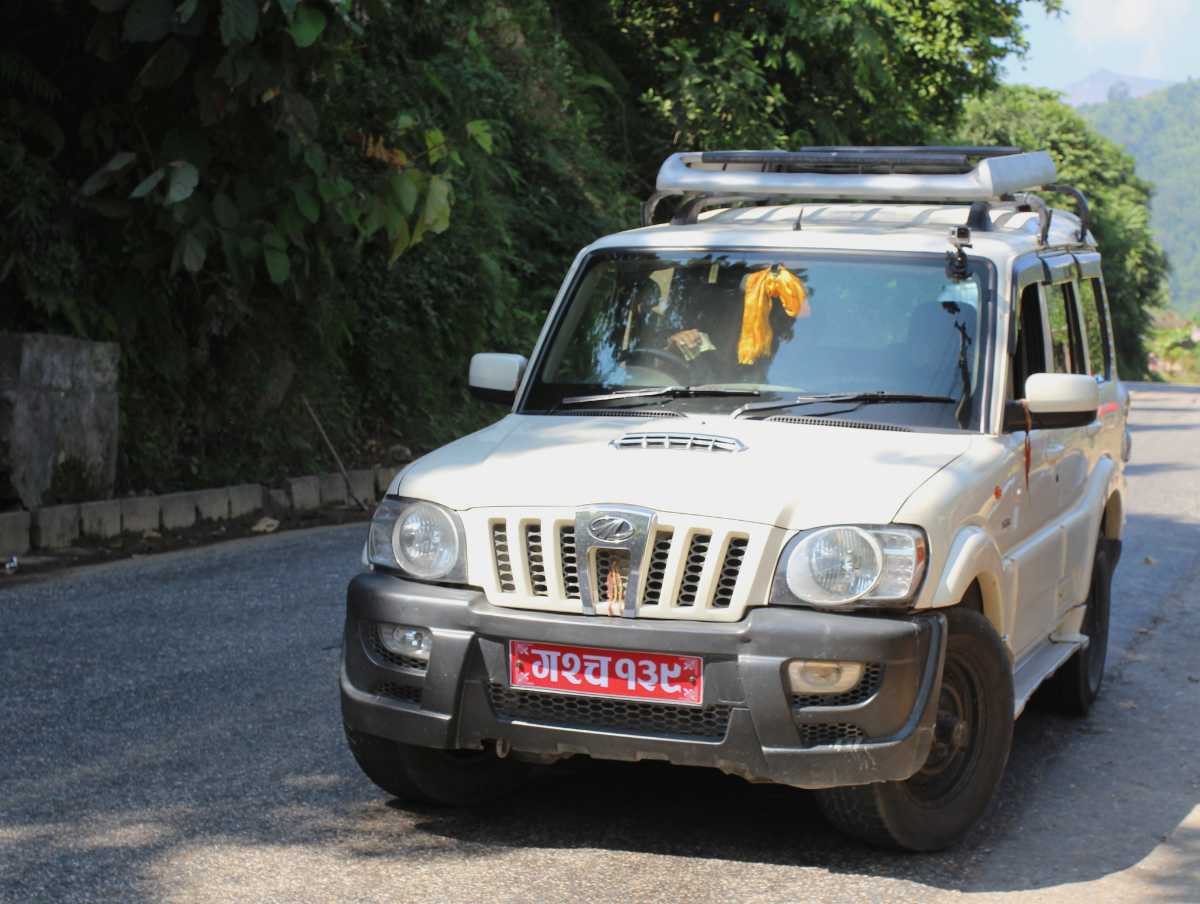 Renting a car in Nepal