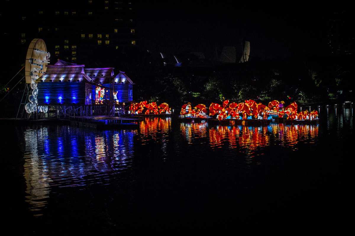 Display at Gardens by the Bay for Mid-Autumn Festival