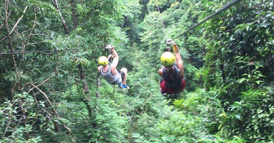Ziplining at Canopy Adventures, Koh Samui