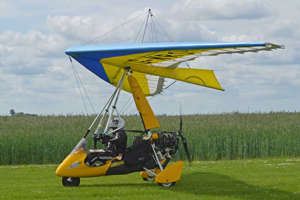 Microlight flying