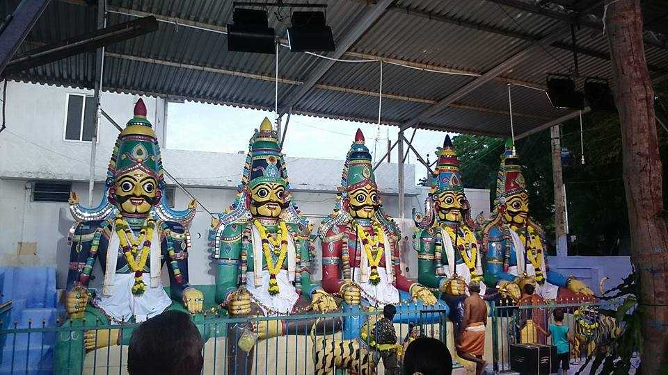 Beautifully decorated idols of Lord