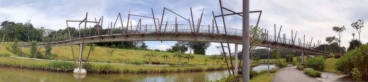 Kelong Bridge at Punggol Waterway Park