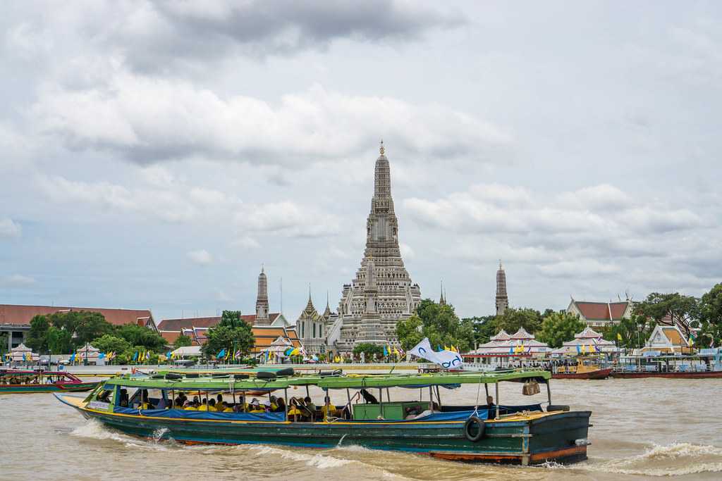 Boats in Chao Phraya River