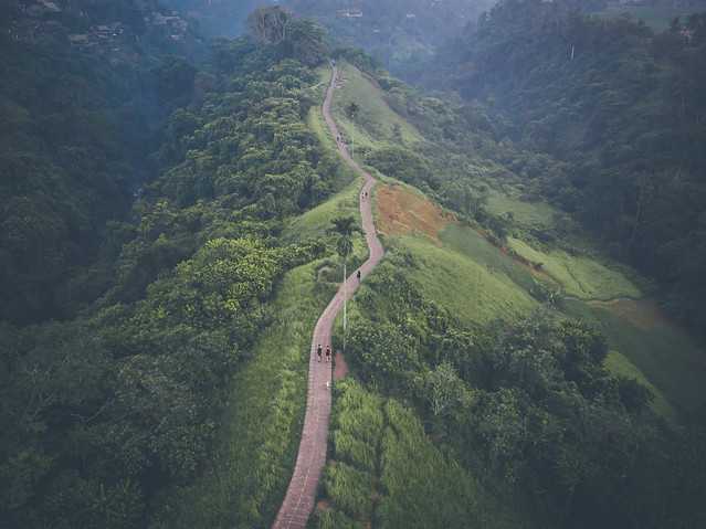 Aerial view of Camphuan Ridge Walk