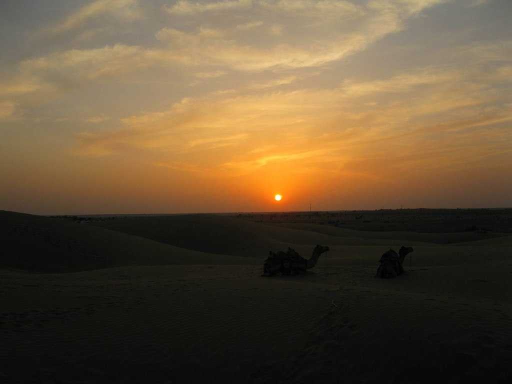 Sunset over Jaisalmer