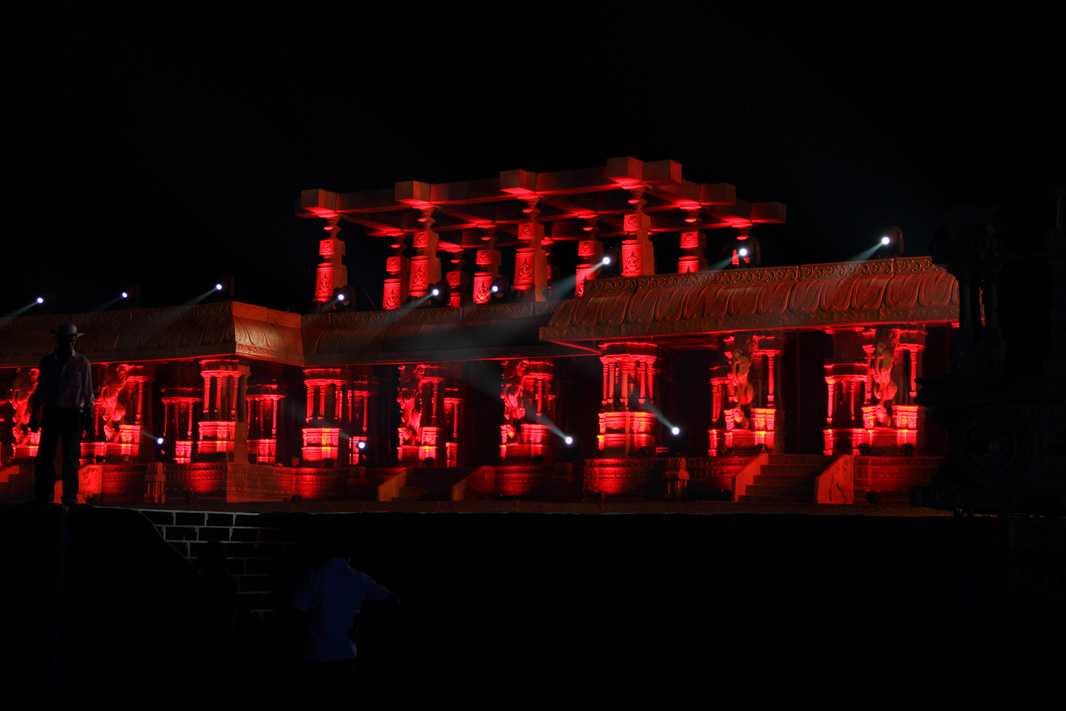 Hampi Utsav after sunset