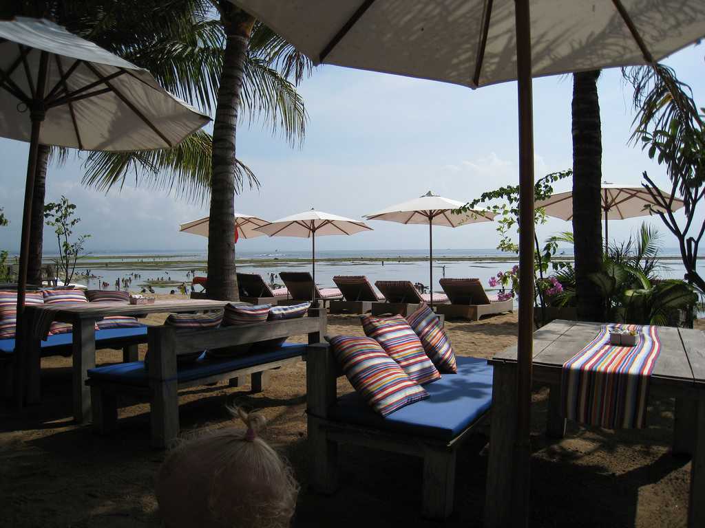 Beach Cafes at Sanur Beach Walk