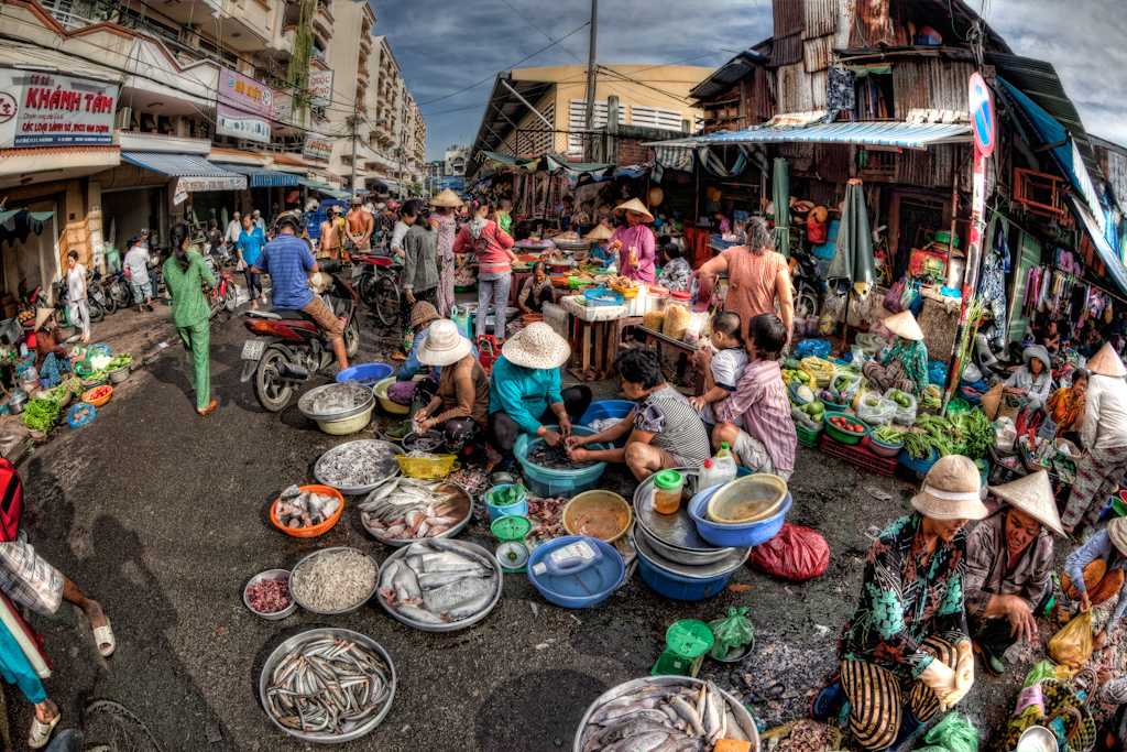 Wet Market of Binh Tay Market