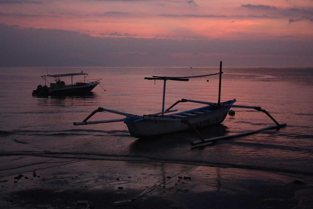Sunset in Bali Indonesia