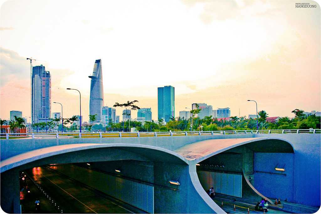 Thu Thiem Tunnel, also called the Saigon River Tunnel Project