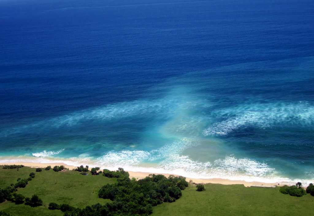 Aerial view of Nyang Nyang Beach