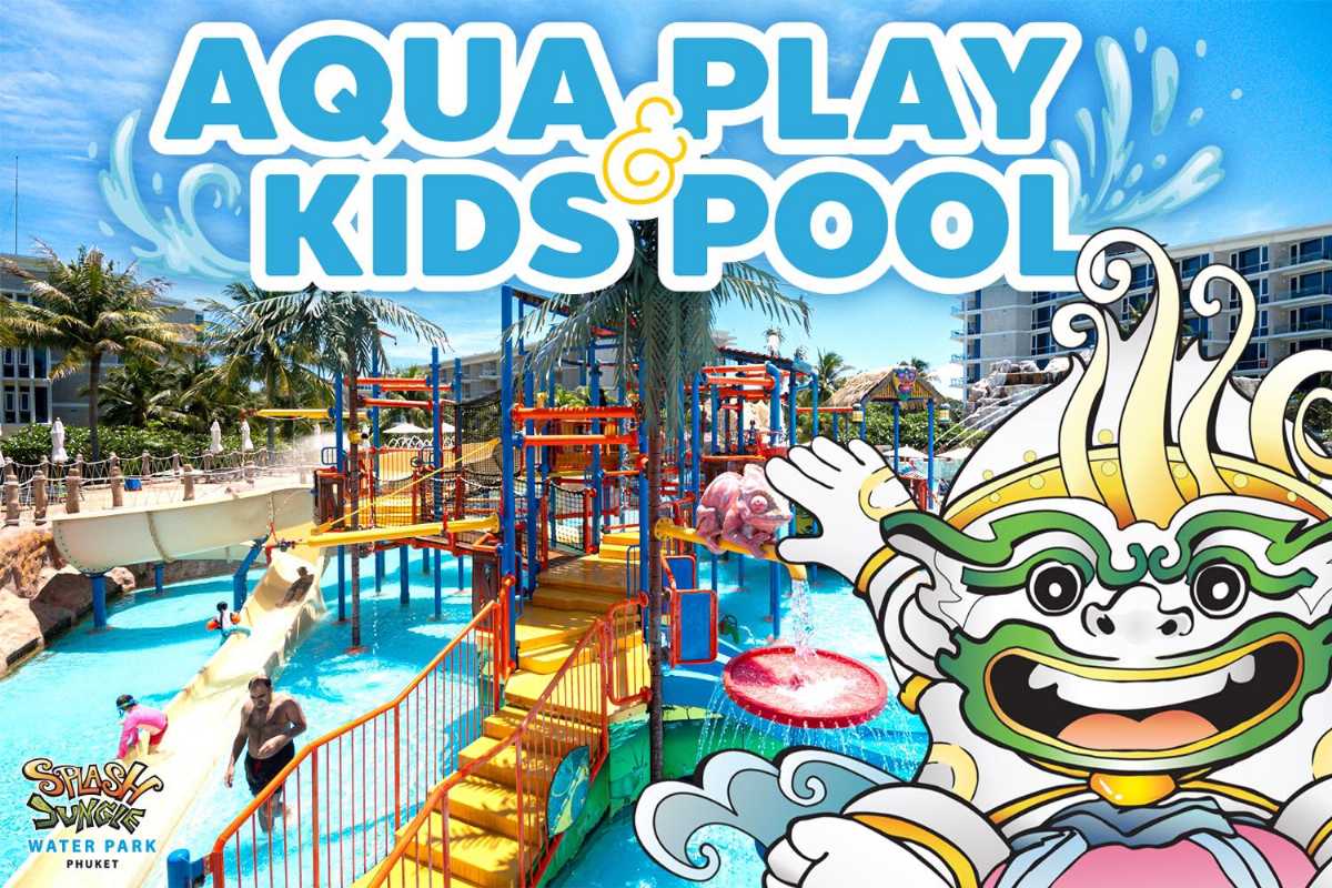 Aqua Play and Kids Pool at Splash Jungle Water Park, Phuket