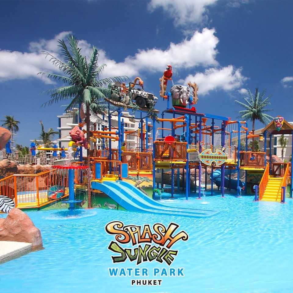 Slides at the Splash Jungle Water Park