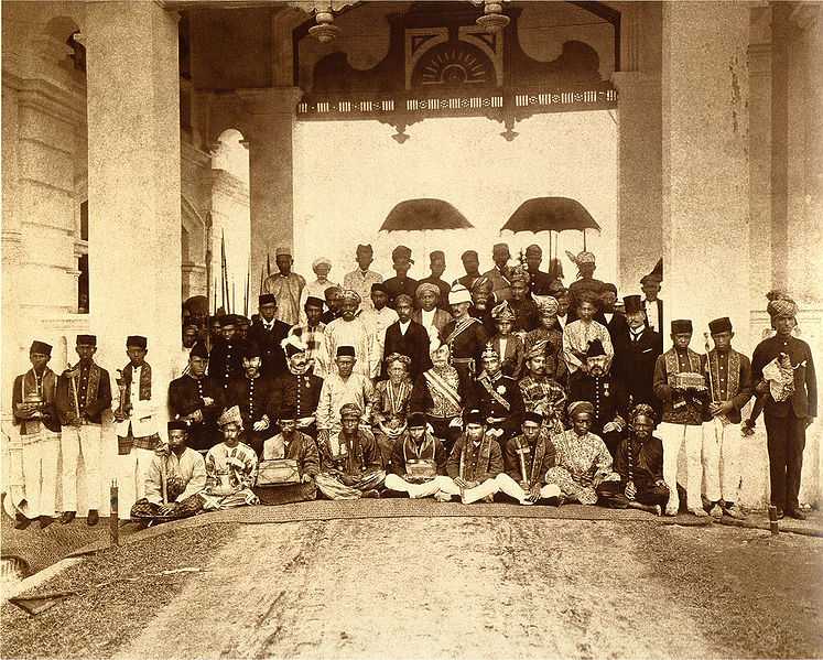 Sultans at the first Malayan Durbar