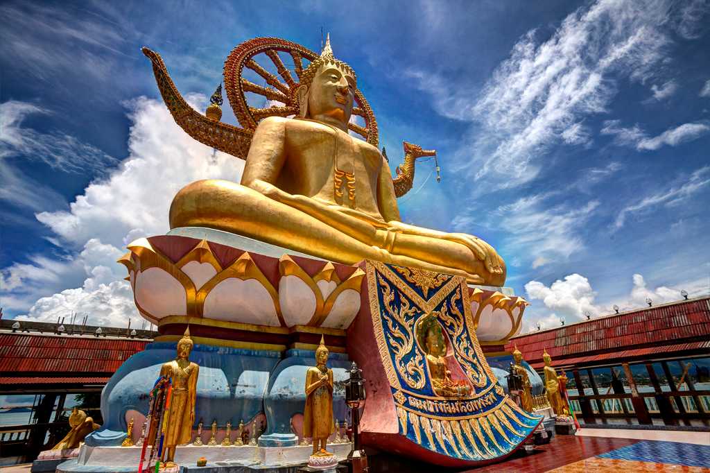 Big Buddha Statue at Wat Phra Yai Koh Samui