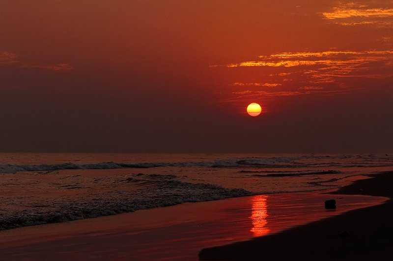 Sunset at Aryapalli Beach