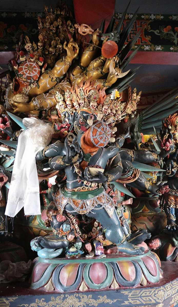 Deity inside Memorial Chorten Thimphu