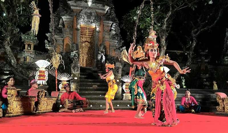 Wayang Wong, a Balinese Dance Drama Performed at Ubud