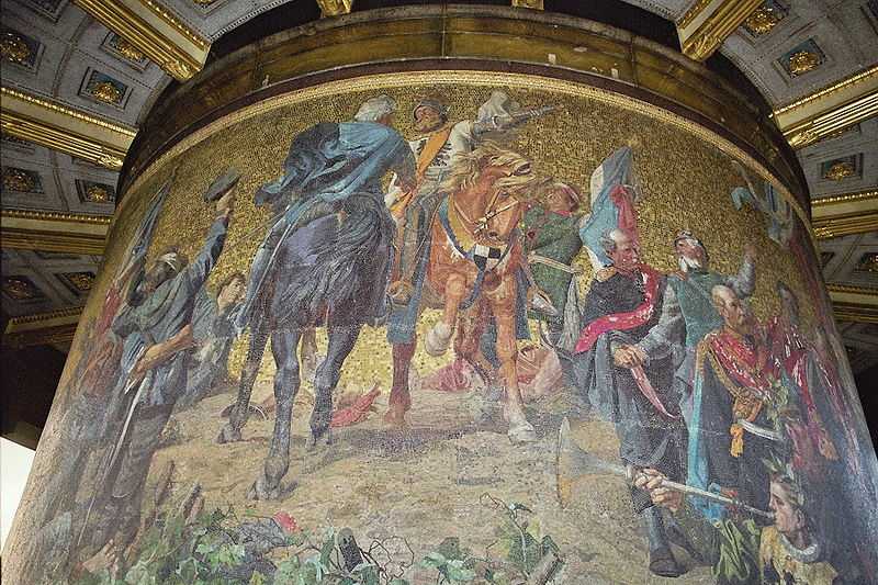 Part of mosaic from pedestal in Victory Column, Berlin