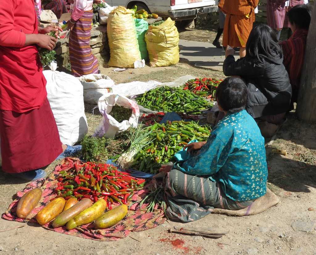 market in Bhutan