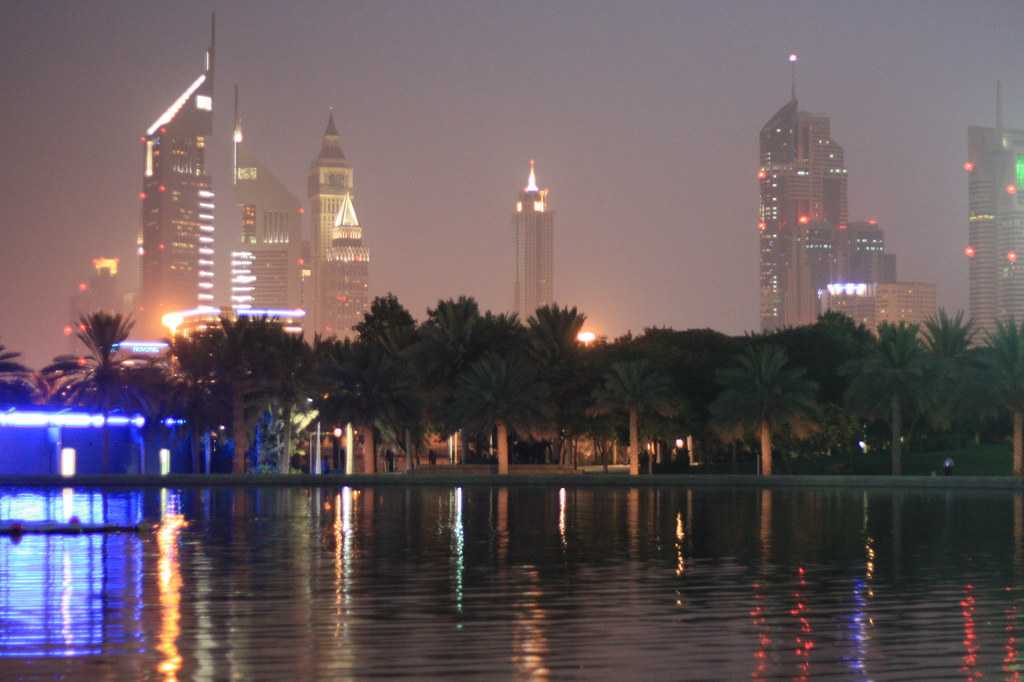 Zabeel Park at night