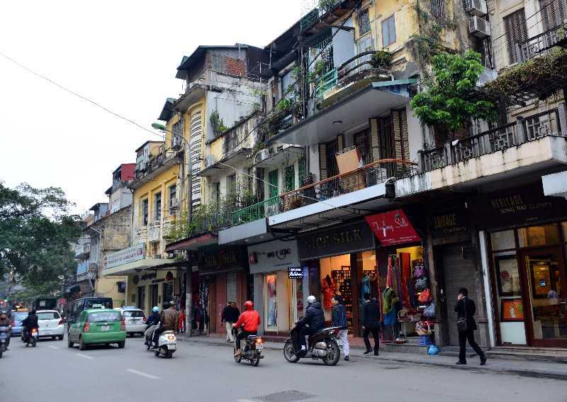 Hang Gai Street Old Quarter Hanoi Vietnam