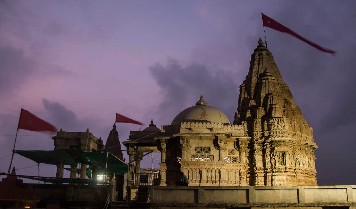 Rukmani Temple at night