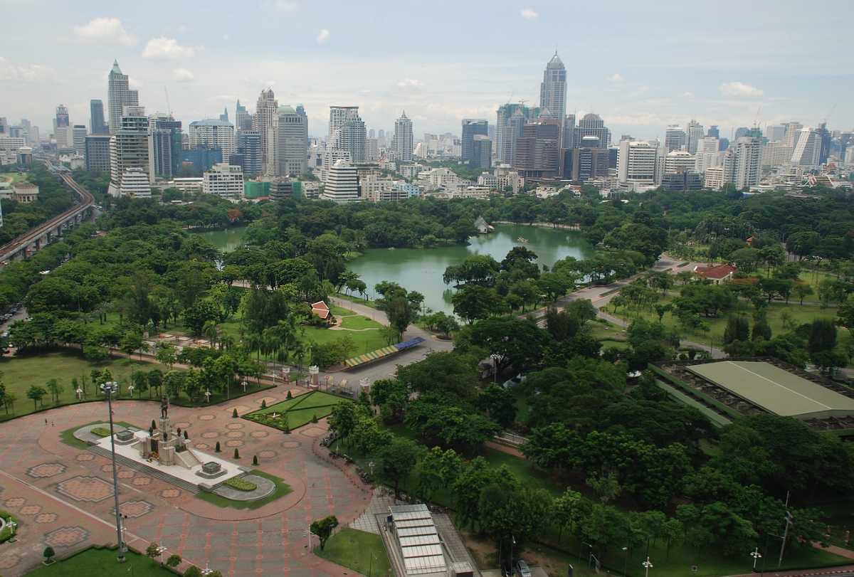 Lumpini Park Aerial View